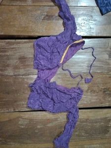 Embroidered Purple Blouse