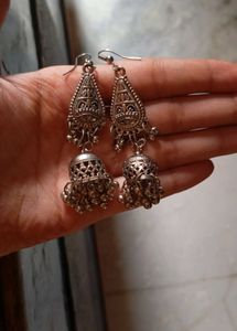 New Oxidized Jhumkaa earrings