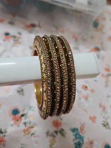 Golden Heart Bangles,Indo Western  Baangle Brecelt