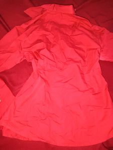 Burberry Red Button-Up