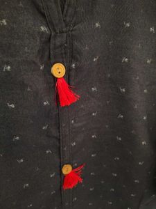 Navy Blue Kurti with small prints