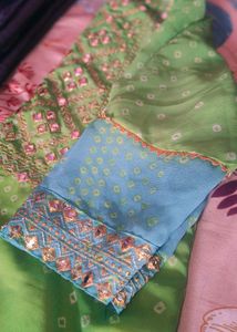 Green Embroidered kurtas