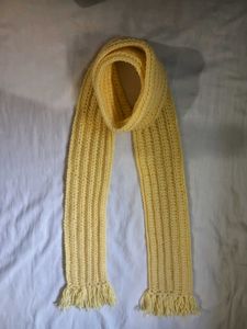 Handmade Yellow crochet muffler 🧣