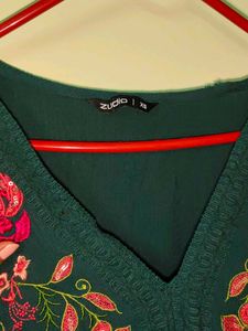 Floral Embroidered Mini Dress