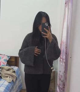 Cozy Grey Knit Sweater