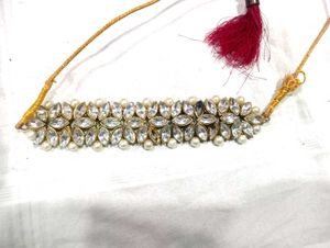 Crystal & Pearl Choker