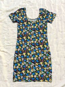 Floral Bodycon Mini Dress