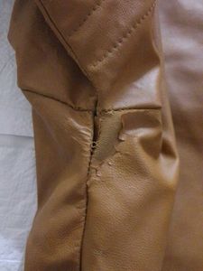 Brown Faux Leather Jacket