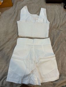 White Poplin Co-ord