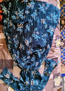 Floral Pleated Maxi Dress