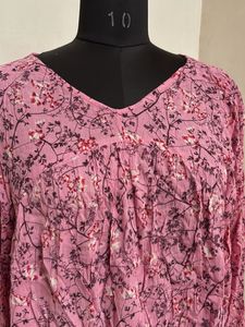 Pink Floral Top