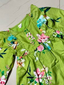 Green Frock 9-12 Months