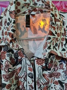 New Floral Print Shirt Women