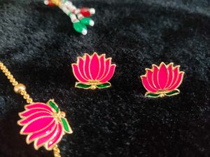 Lotus Necklace &amp; Earring Set