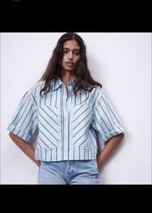 Zara Cropped Shirt