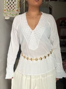 White Kurti