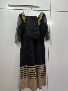 Black Gown Set - 2 Piece