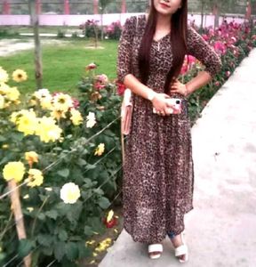 Leopard Print Maxi Dress
