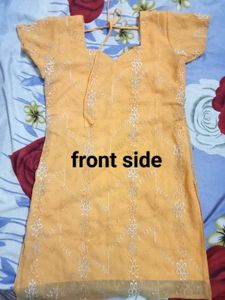 Orange Shalwar Kameez Suit