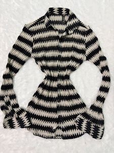 Patterned Long Sleeve Top🫶🏻