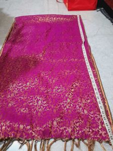 Red Banarsi Saree And Dupatta