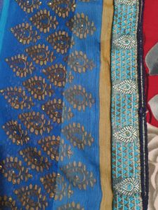 Elegant light Blue Saree