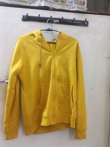 Yellow Coloured Hoodie Sweatshirt