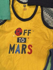 6-12 months  Boys vest pack of 9