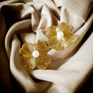 Golden Flower Earrings