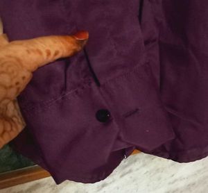 Burgundy Button-Down Shirt