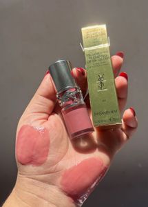 Ysl Plumping Lip Oil Gloss:- 44 Nude Luvvelliere