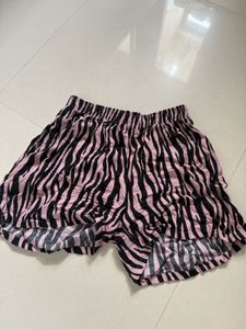Zebra Print Lounge Shorts