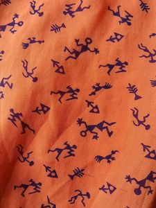Orange Printed Top