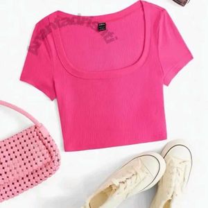 Cute Pink Ribbed Top