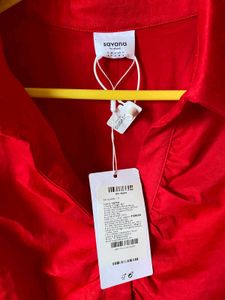 Red Buttoned Shirt
