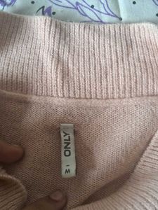 Blush Pink Mock Neck Sweater