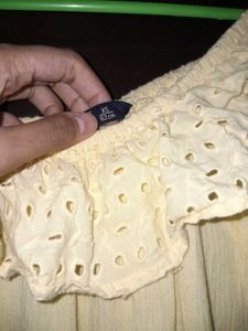 Eyelet Ruffle Top