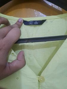 Lime Green Schiffle Dress