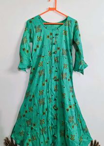 Green Printed Kurti