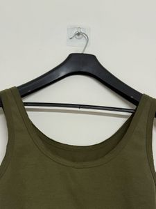 Olive Green Friday Crop Top