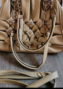 Vintage Gold Beaded Handbag