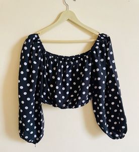 Polka Dot Crop Top