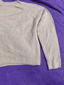 Cozy Beige Knit Sweater