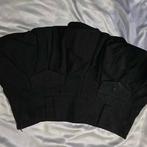 Micro Mini Black Pleated Skorts Bubble Skirt