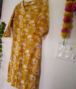 Mustard Yellow Straight kurta