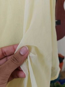 Yellow Georgette Dress