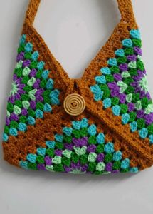 Crochet 🧶 Granny Square Bag