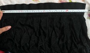 Cute Black Mini Skorts