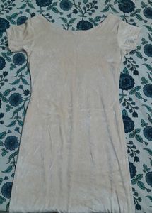 Handmade Cream Mini Dress