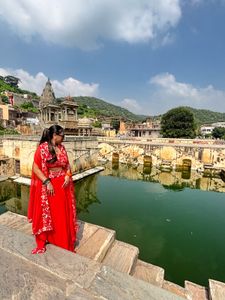 Orange Embroidered Lehenga Choli
